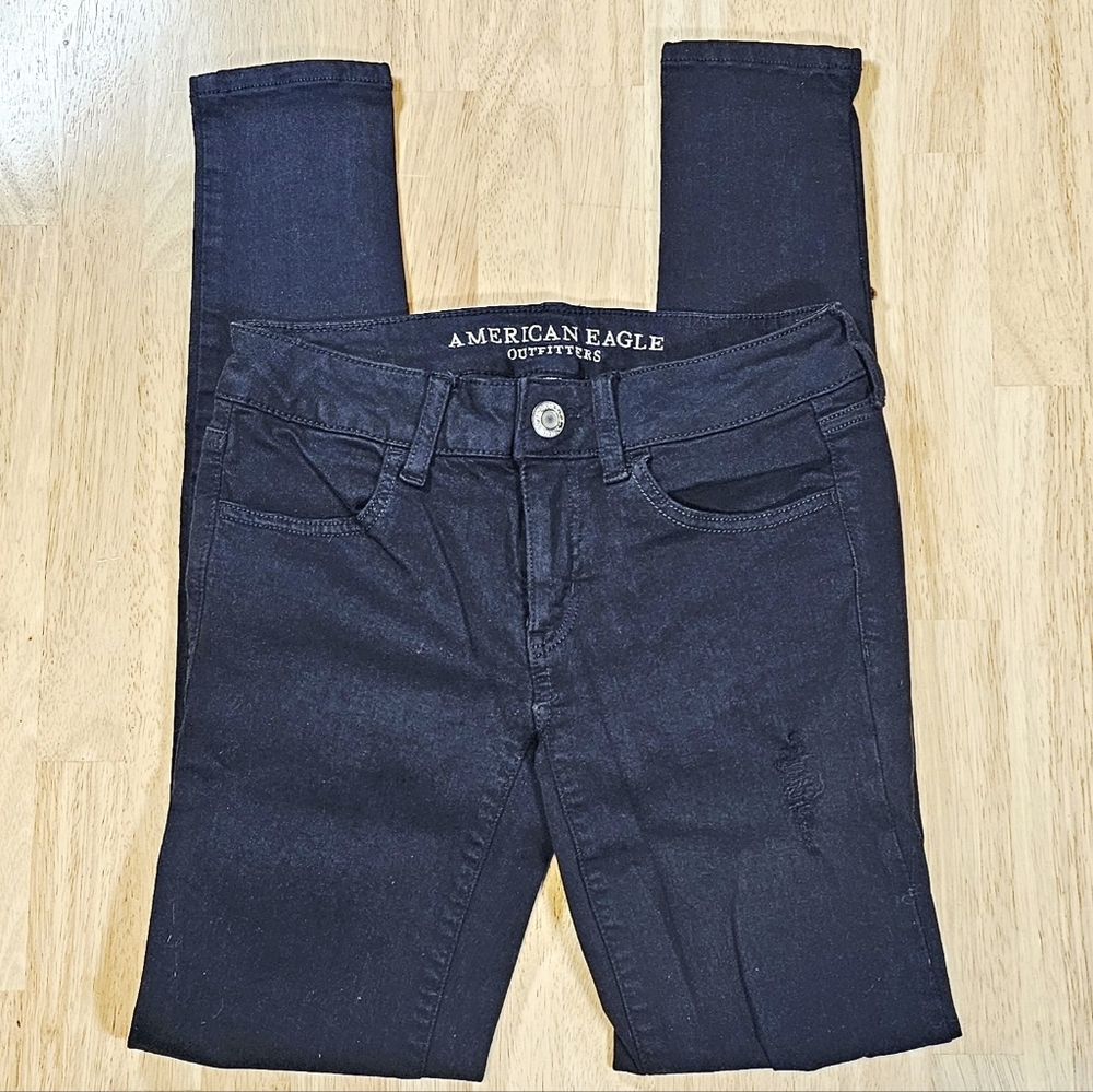 Distressed Black Skinny Jeans